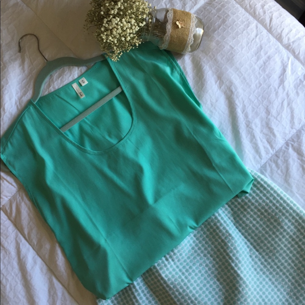 Loose Spring Mint Top🌸🌷